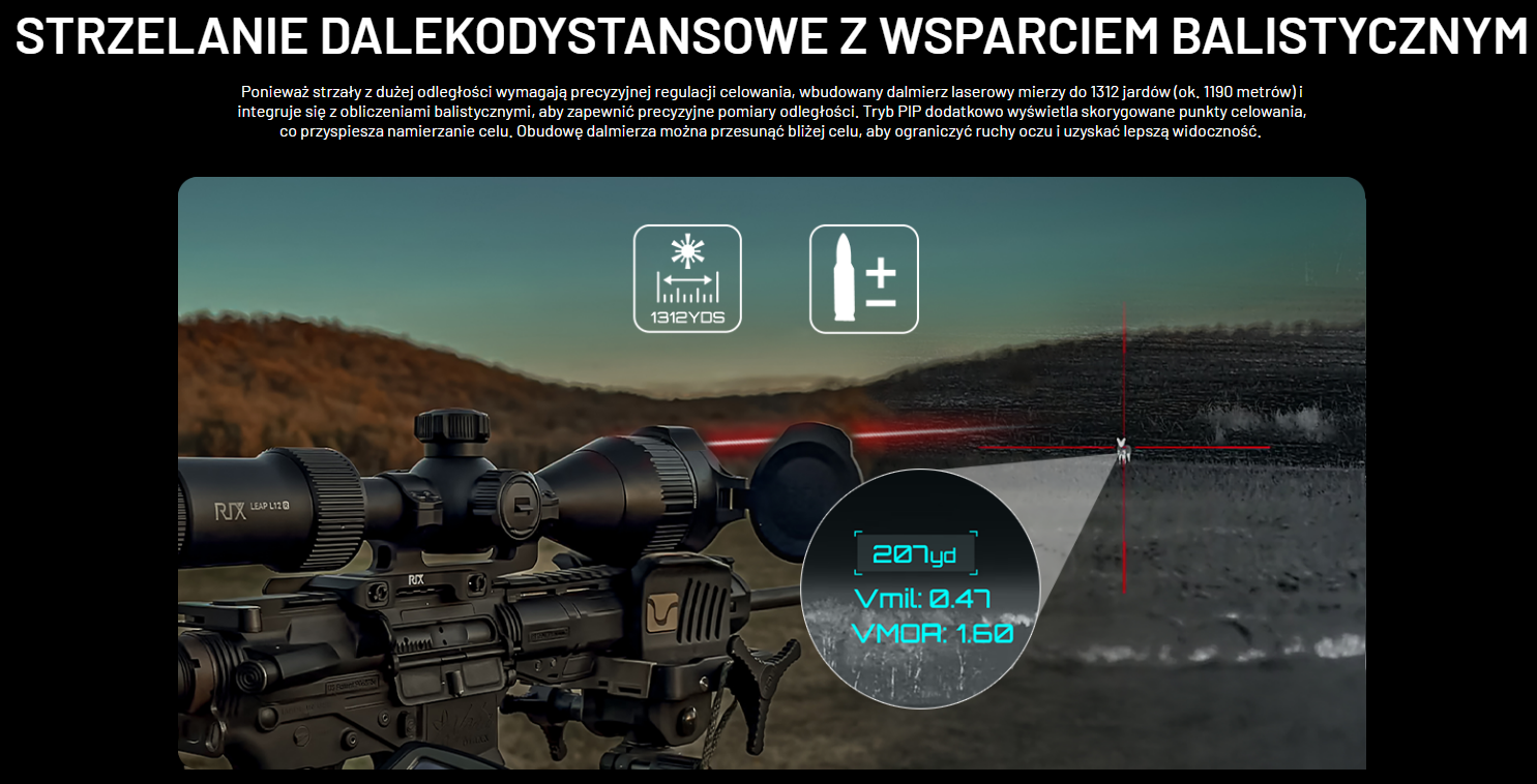 RIX LEAP L12R LRF kalkulator balistyczny